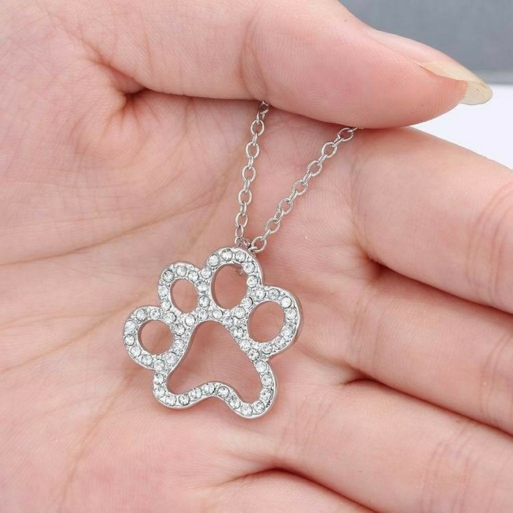 Puppy Love Necklace Silver